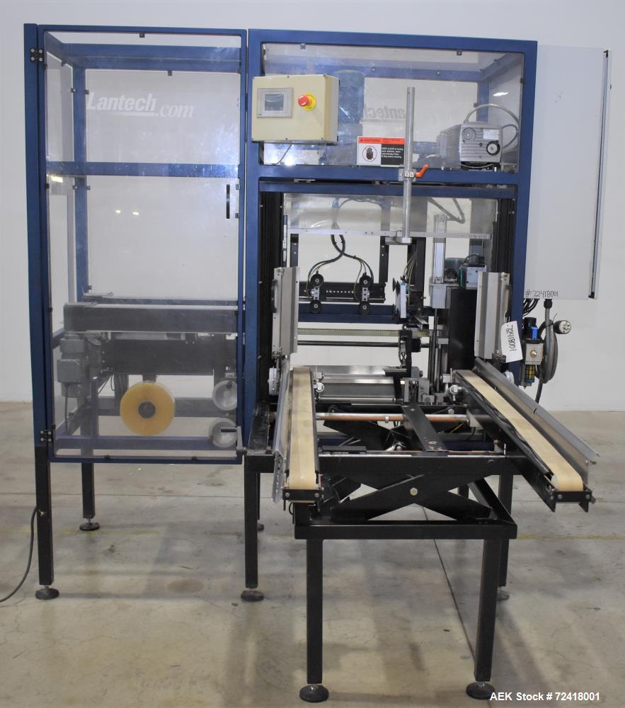 Used- Lantech C1000 Automatic Case Erector and Bottom Case Sealer